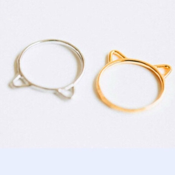 Price Drop❤️New Kitty Cat Ears Ring Gold Silver - Picture 3 of 5